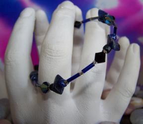 Bracelet semi rigide noir