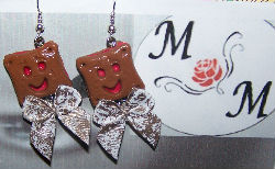 boucles d'oreilles BN à la fraise