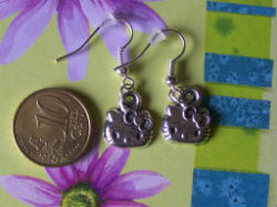 boucles d'oreilles hello kitty petit chat