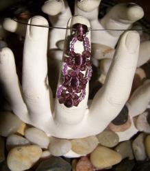 Collier Bagdad violet foncé