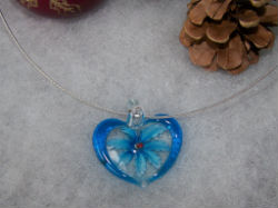 collier coeur style murano