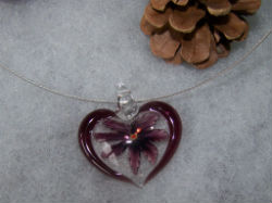 collier coeur style murano