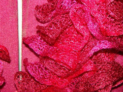 Echarpe laine cancan disco rouge adulte
