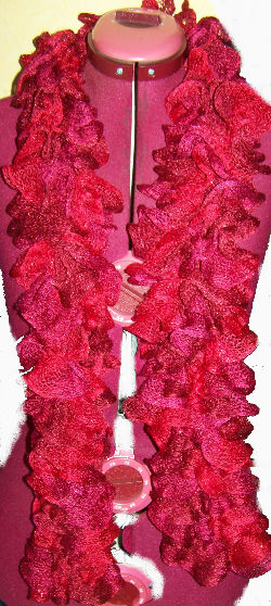 Echarpe laine cancan disco rouge adulte