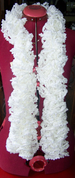 Echarpe laine blanche ou noire