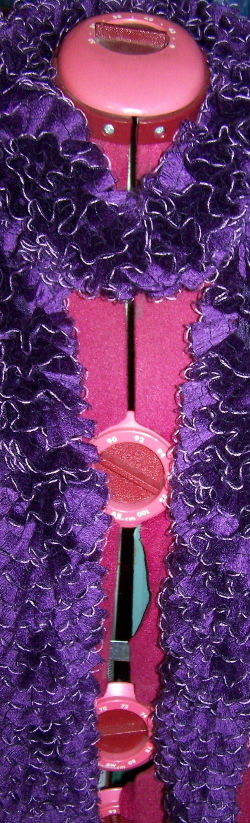 Echarpe laine cancan ronda adulte violette